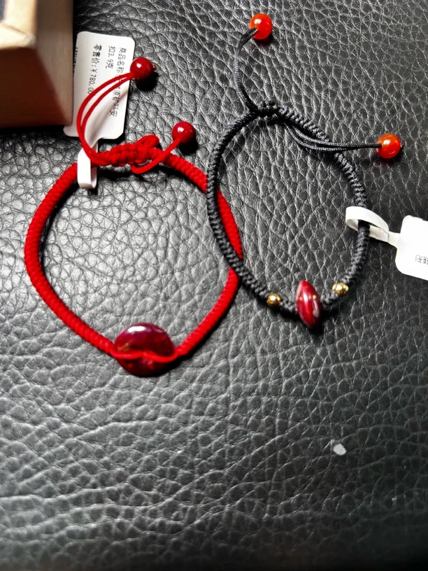 天然辰砂天然原矿朱砂手链