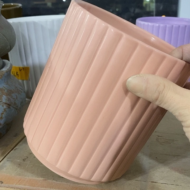 陶盆有孔 瑕疵针孔漏釉介意勿拍外高 15外口13