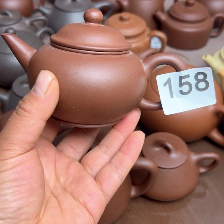 紫砂茶壶我***国底槽清半手工200cc大瑕疵