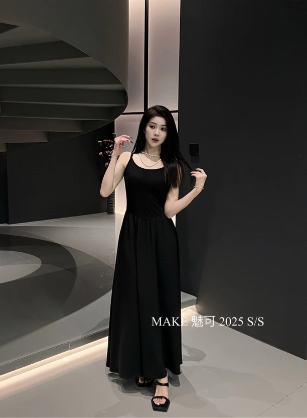 MK#95539Q夏季福利高品质吊带连衣裙，裙长：130cm