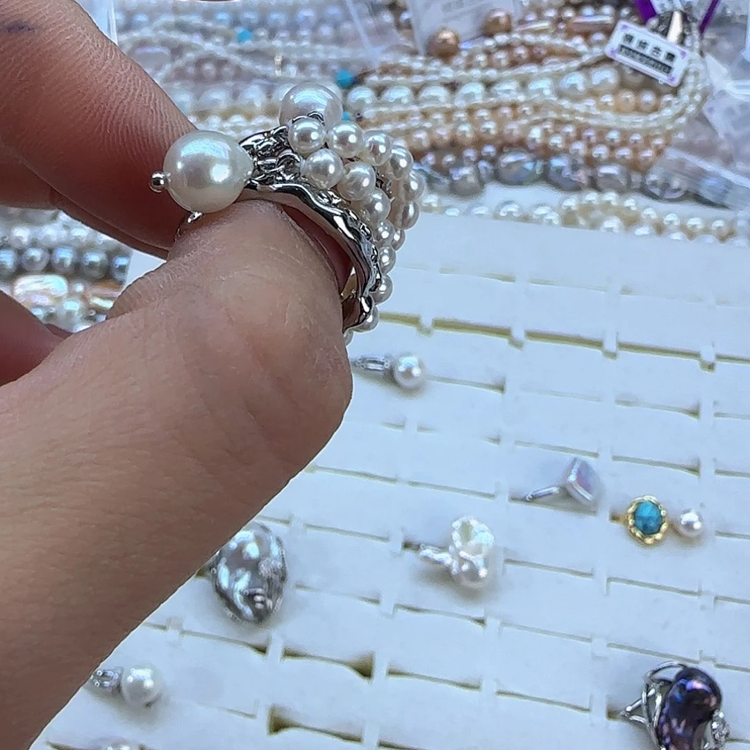 未镶嵌项链定制多样性发货发其一987淡水珍珠