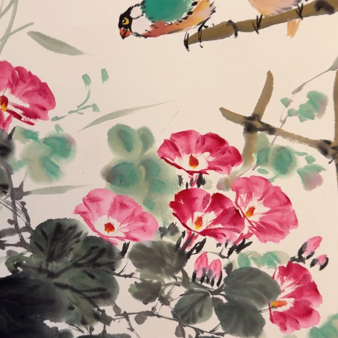 国画国画作品山水花鸟