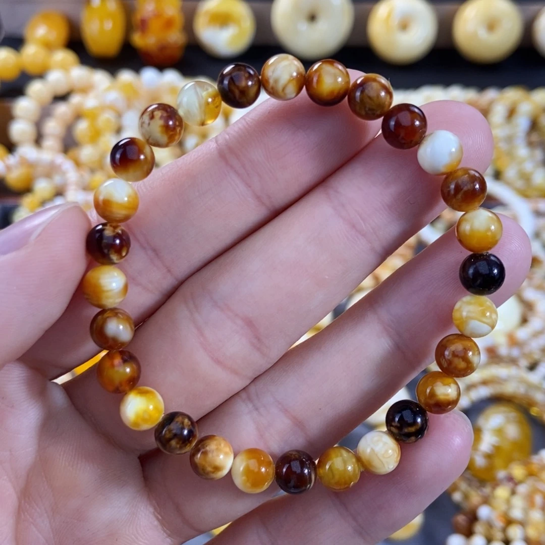 琥珀手链未镶嵌6+mm尺寸