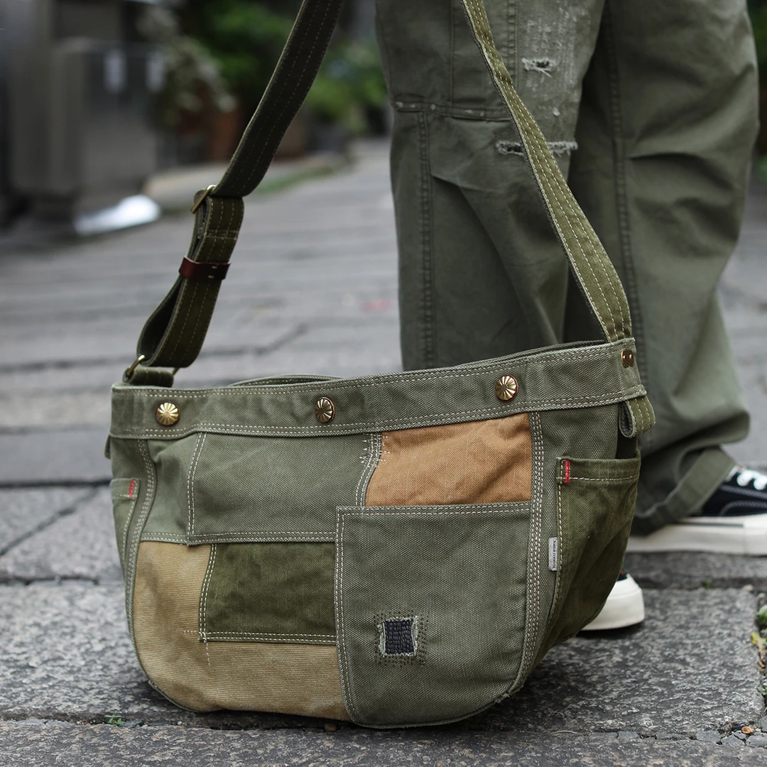 【特价捡漏】Shoulder Bag 3.0军事拆解改造报童机车包-BT8633