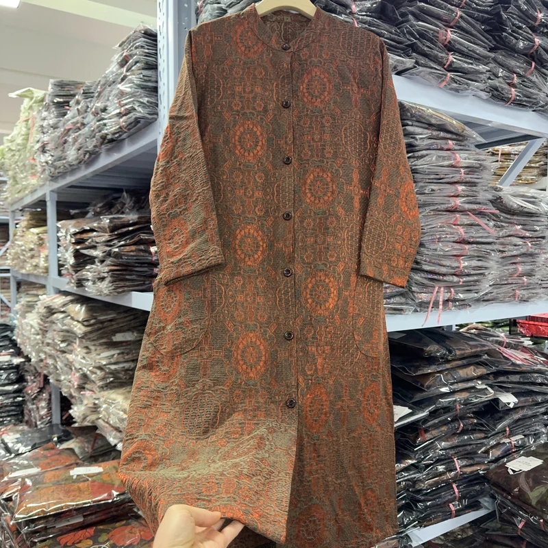 8333款新中式款风衣【花祥】