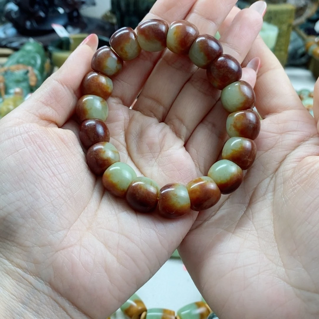 透闪石质玉手链未镶嵌孩*爷