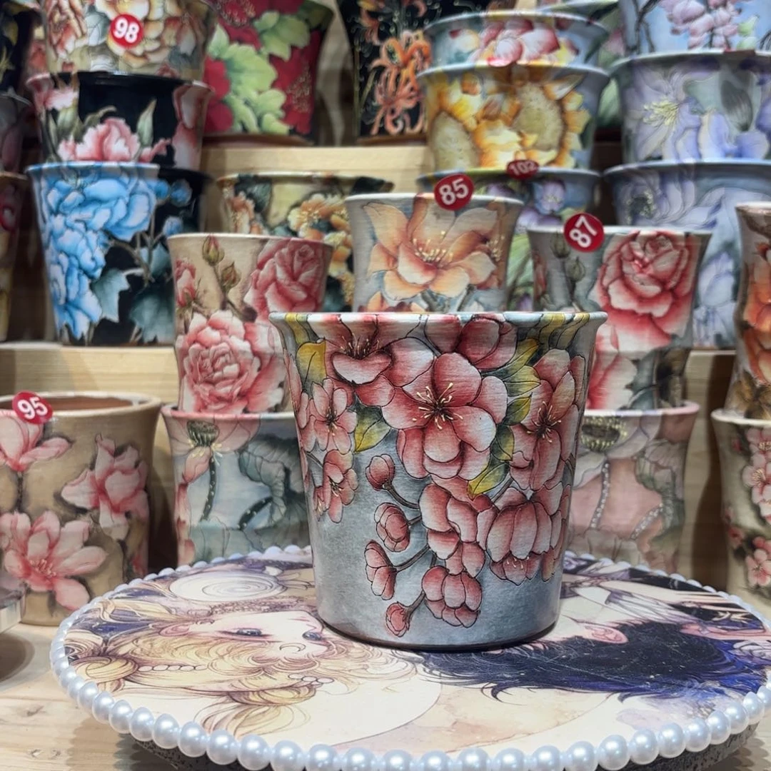 景德镇手绘花盆陶瓷10/11