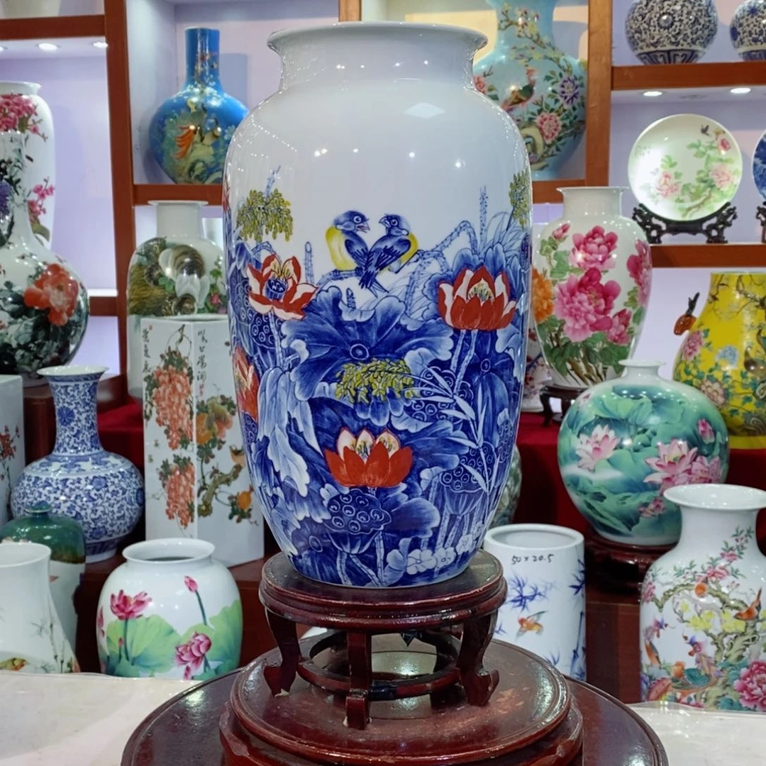 瓶景德镇陶瓷手绘
