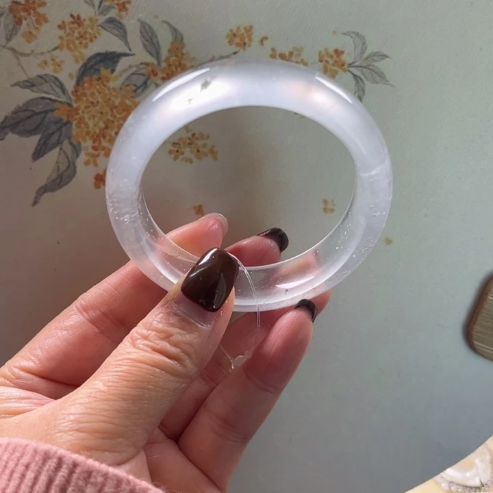 石英质玉未镶嵌手镯50-51