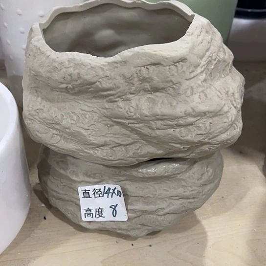 多肉绿植陶瓷花盆9.9包邮，有孔