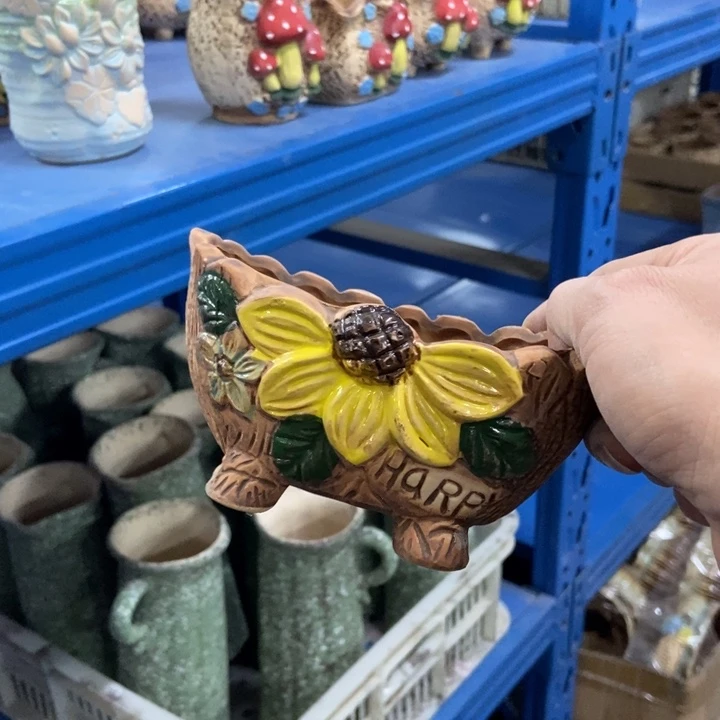 陶瓷花盆单场满9.9发13*8*7