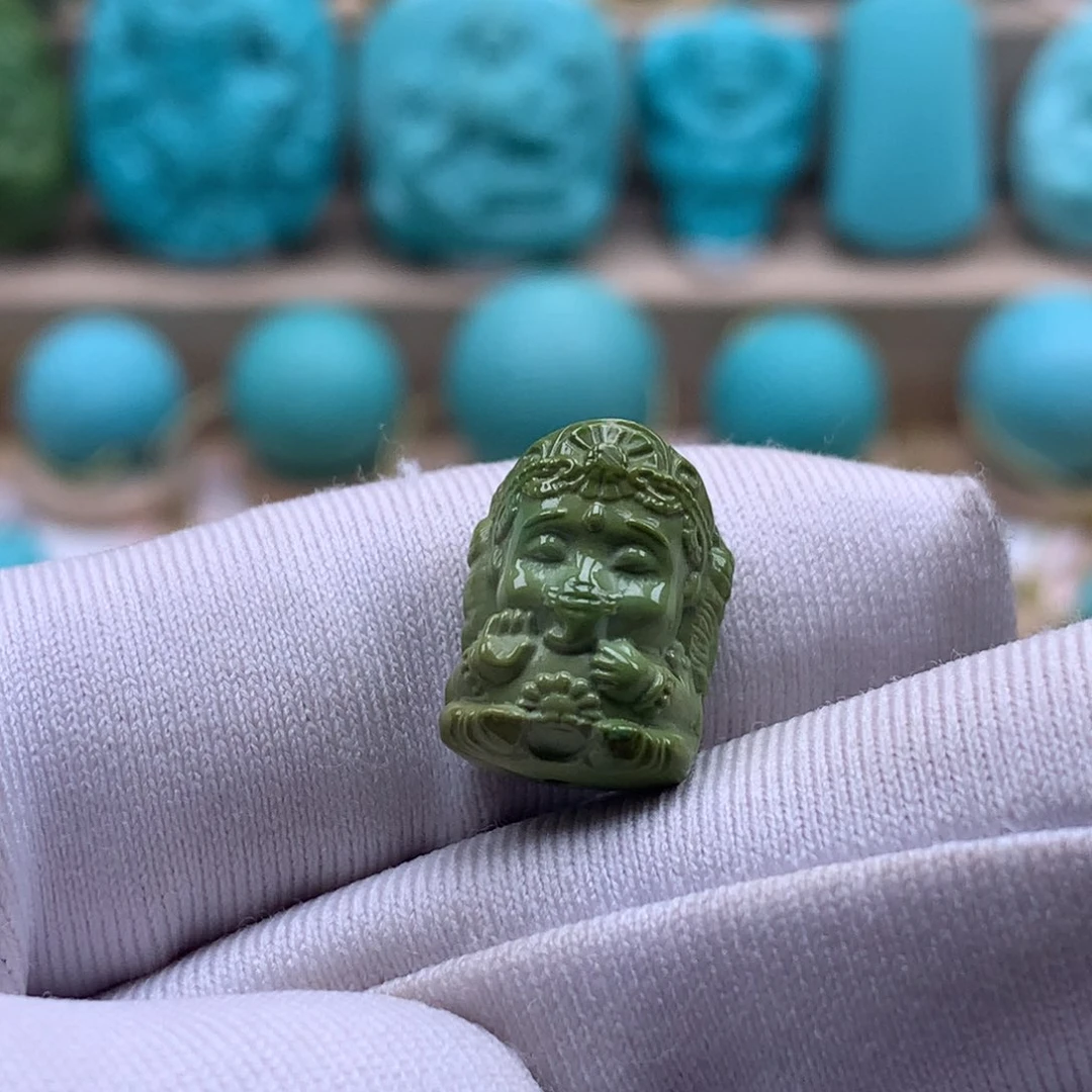 未镶嵌绿松石珠宝奇石