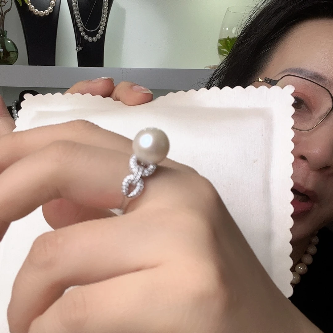 戒指未镶嵌淡水珍珠