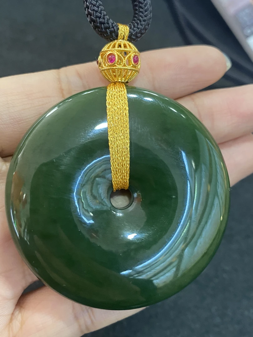 【厚爱公主专享】碧玉平安扣吊坠