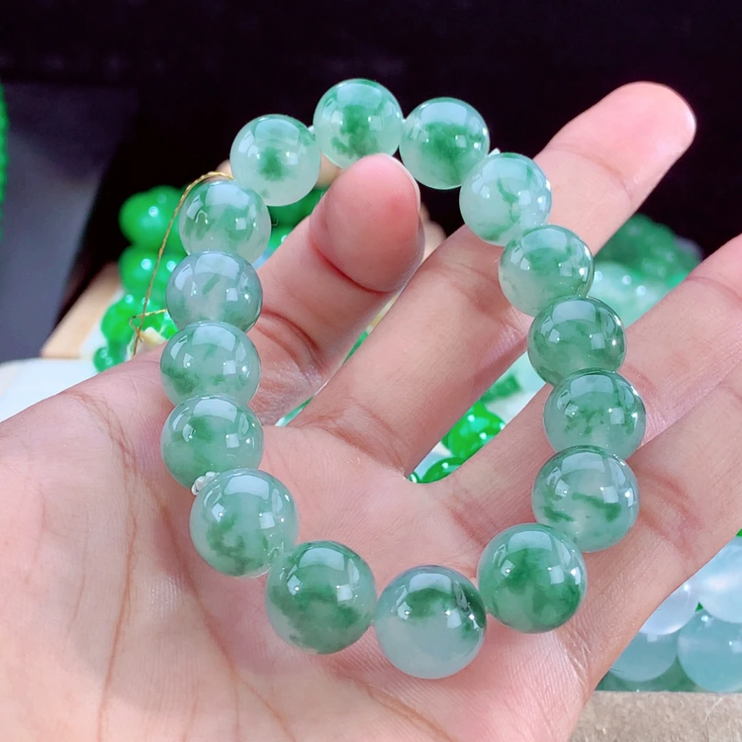未镶嵌手串翡翠天然缅甸