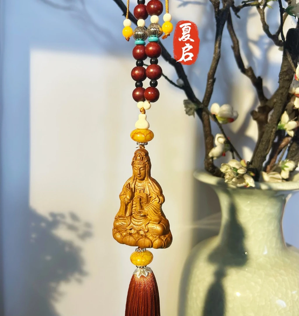 非金属珐琅吊坠 夏启【观观】挂件车挂