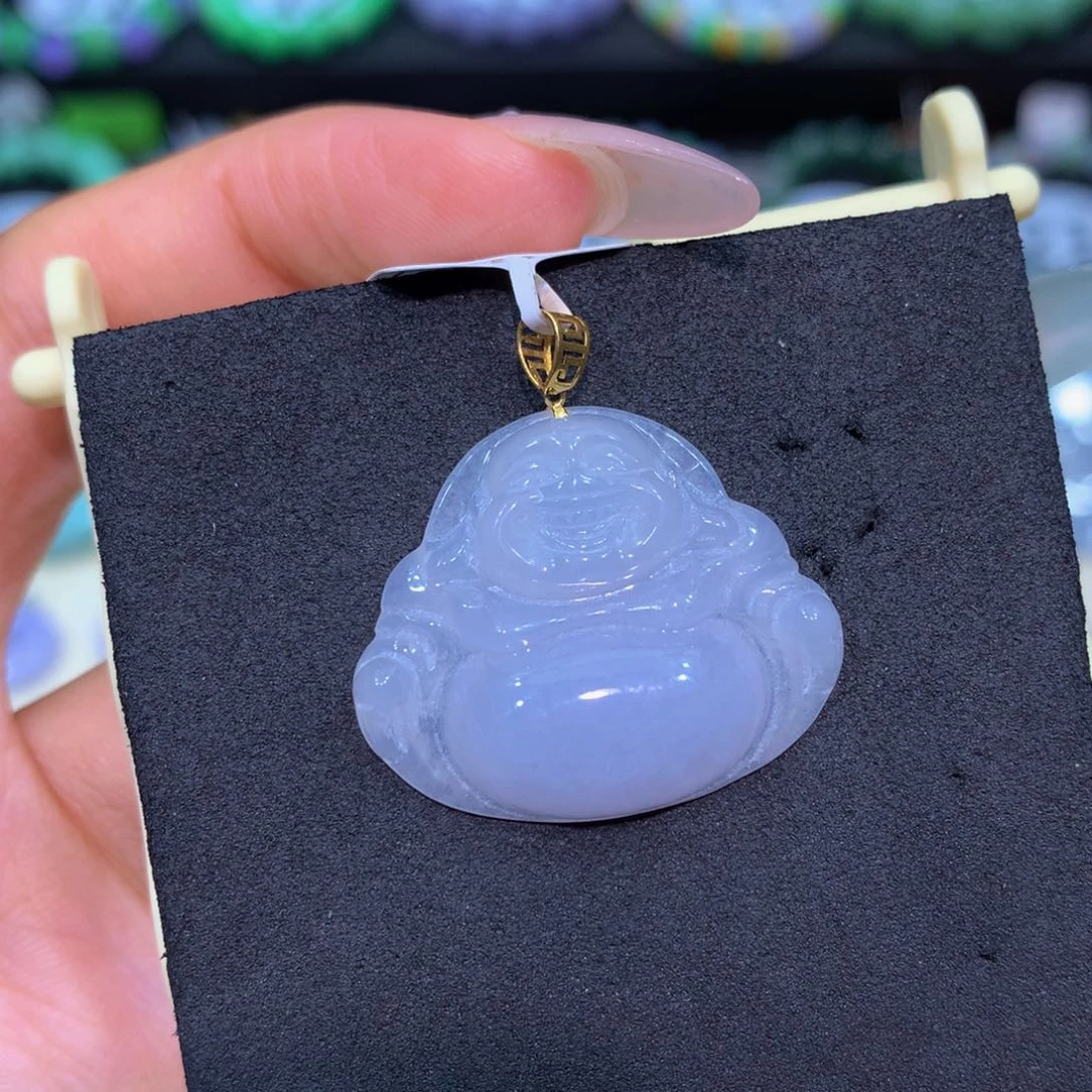 翡翠18K金镶嵌颈饰翡翠