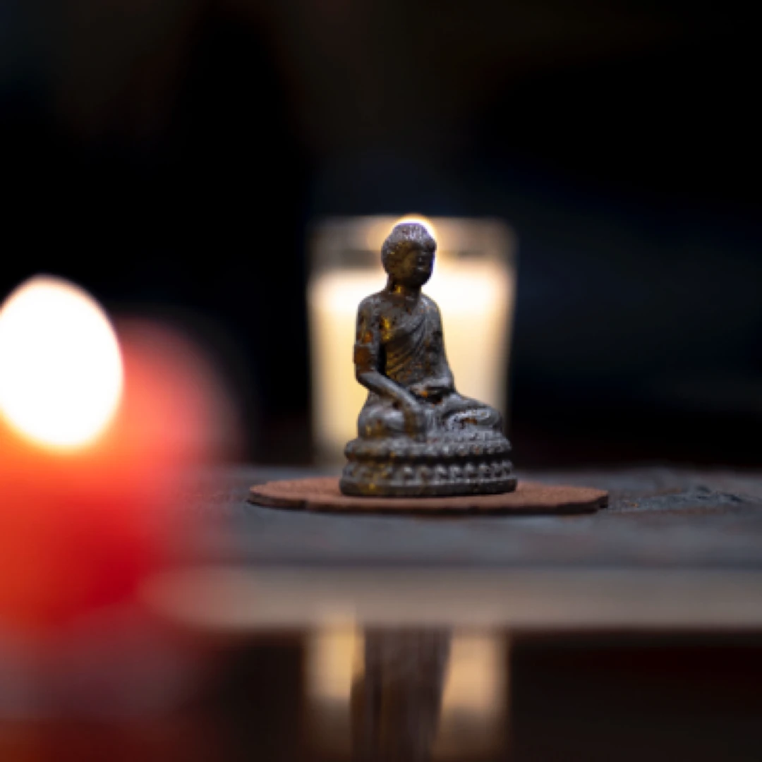 【禅意系列】星尘禅心陨铁佛像摆件禅意铁袈裟陨铁佛陀雕像