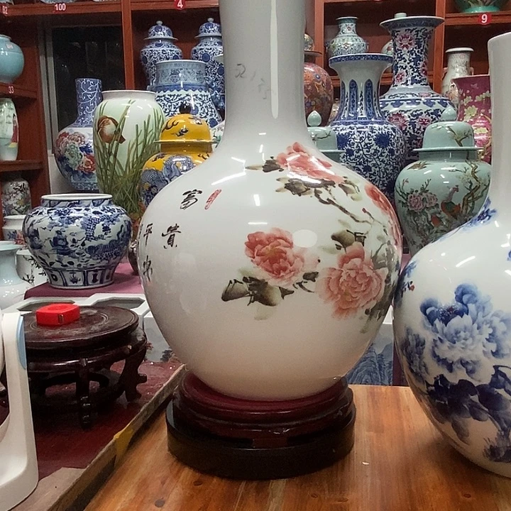 摆件@****L景德镇陶瓷花瓶摆件