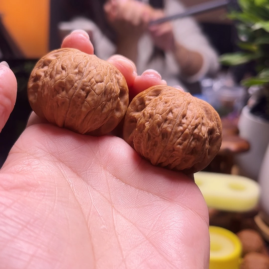 小***馗文玩核桃把件40尺铁锤78