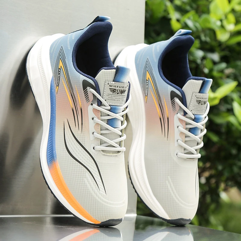 夏季男鞋透气运动鞋训练跑步鞋男老爹鞋轻薄软底学生男士鞋子