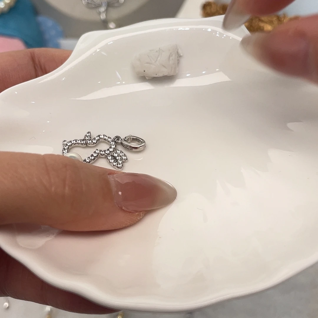 吊坠(不含链)银S925镶嵌海水珍珠