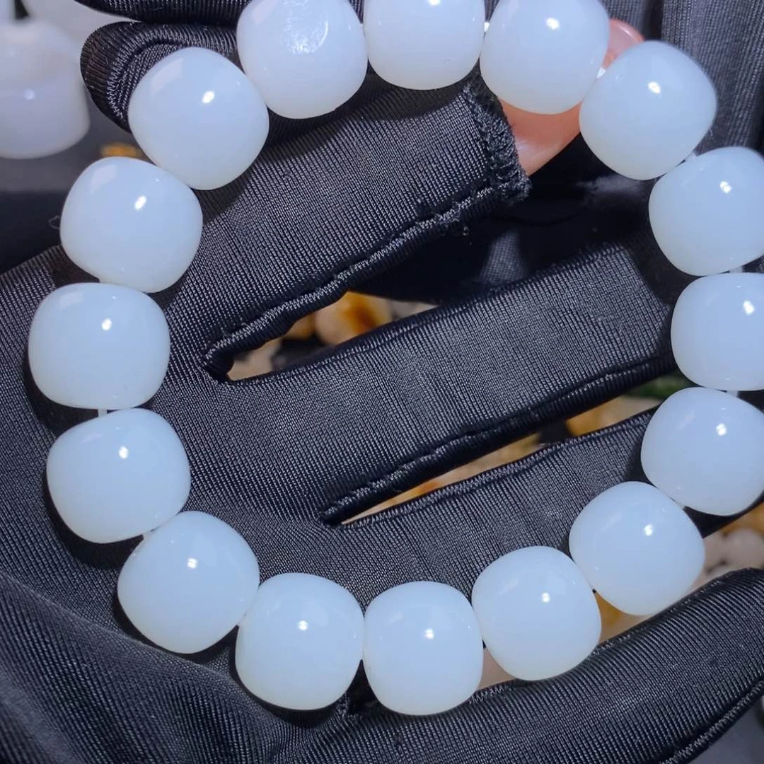 和田玉未镶嵌套链逸*