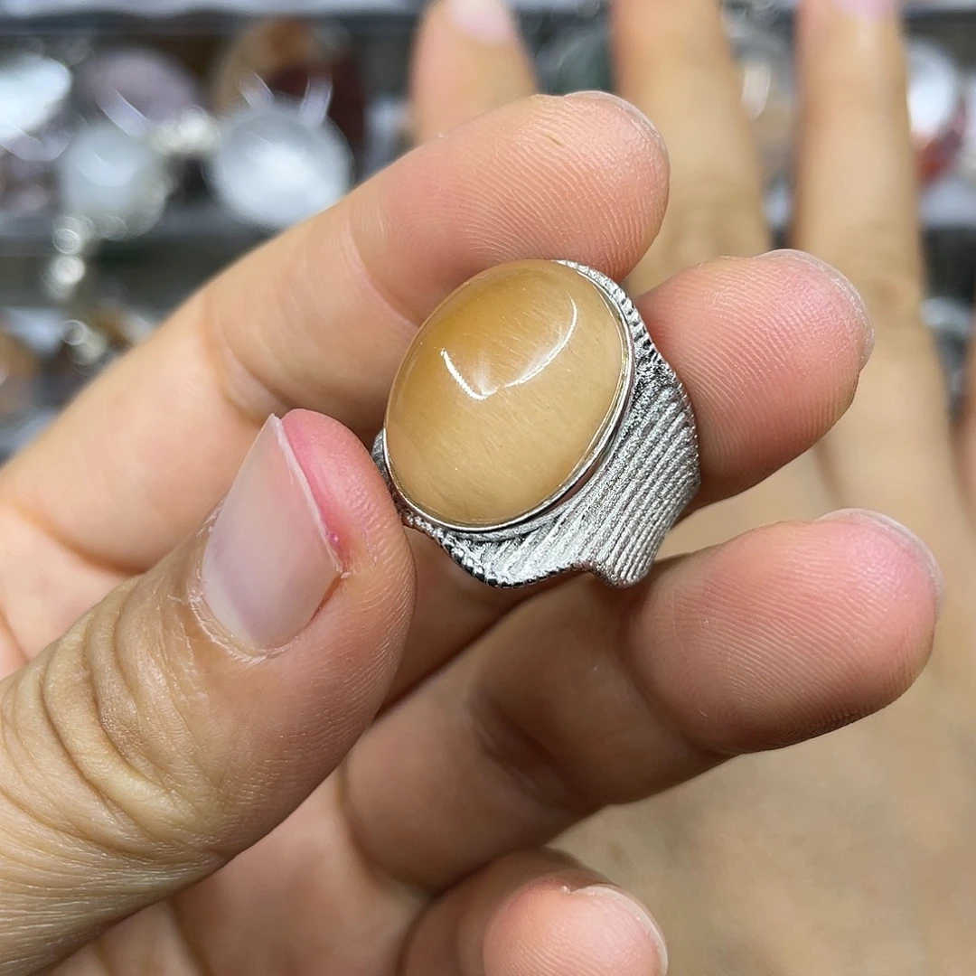 【闪购商品】银S925镶嵌珠宝半成品水晶戒指