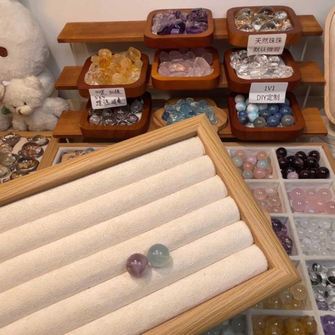 烟晶手链合金可*