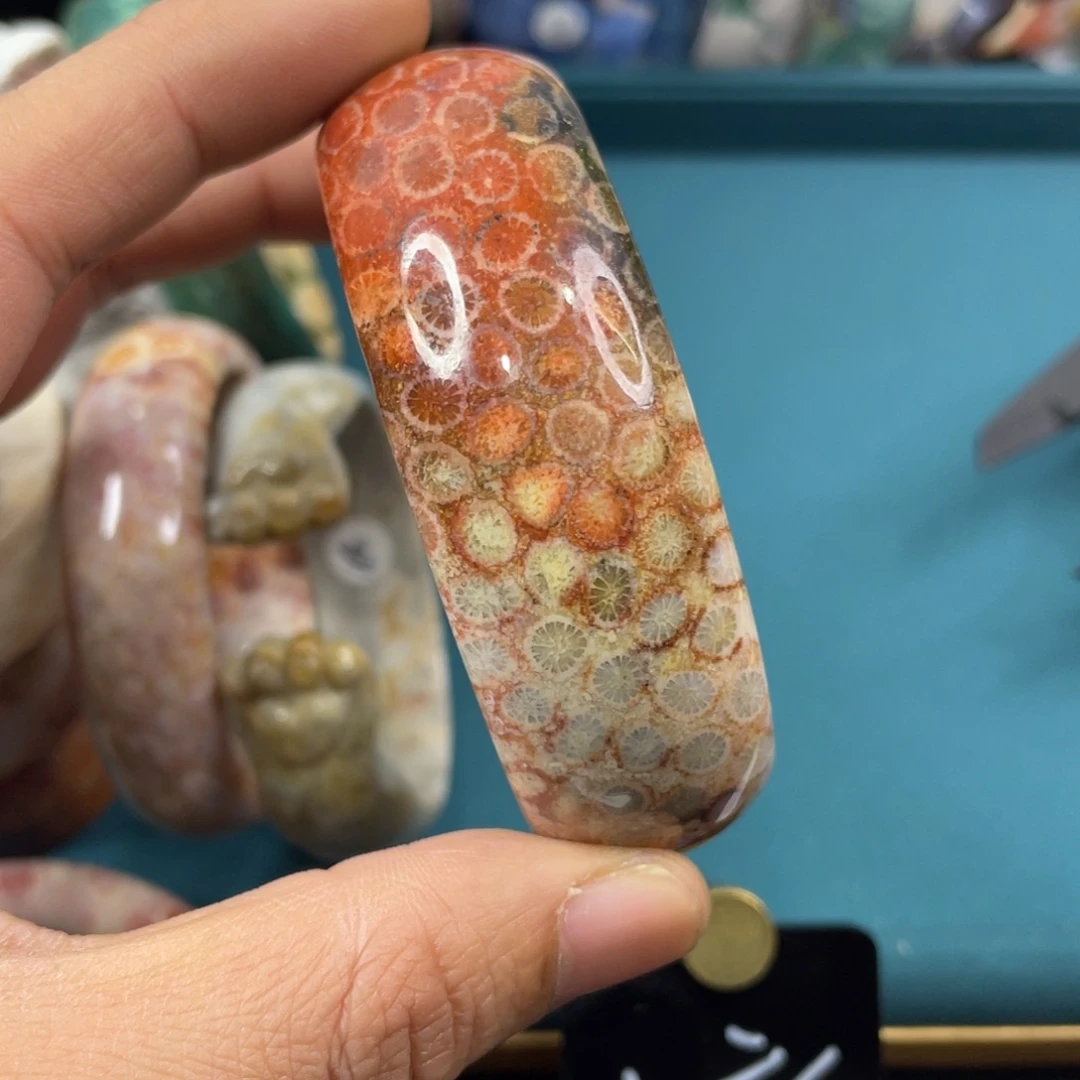 未镶嵌手镯硅化玉