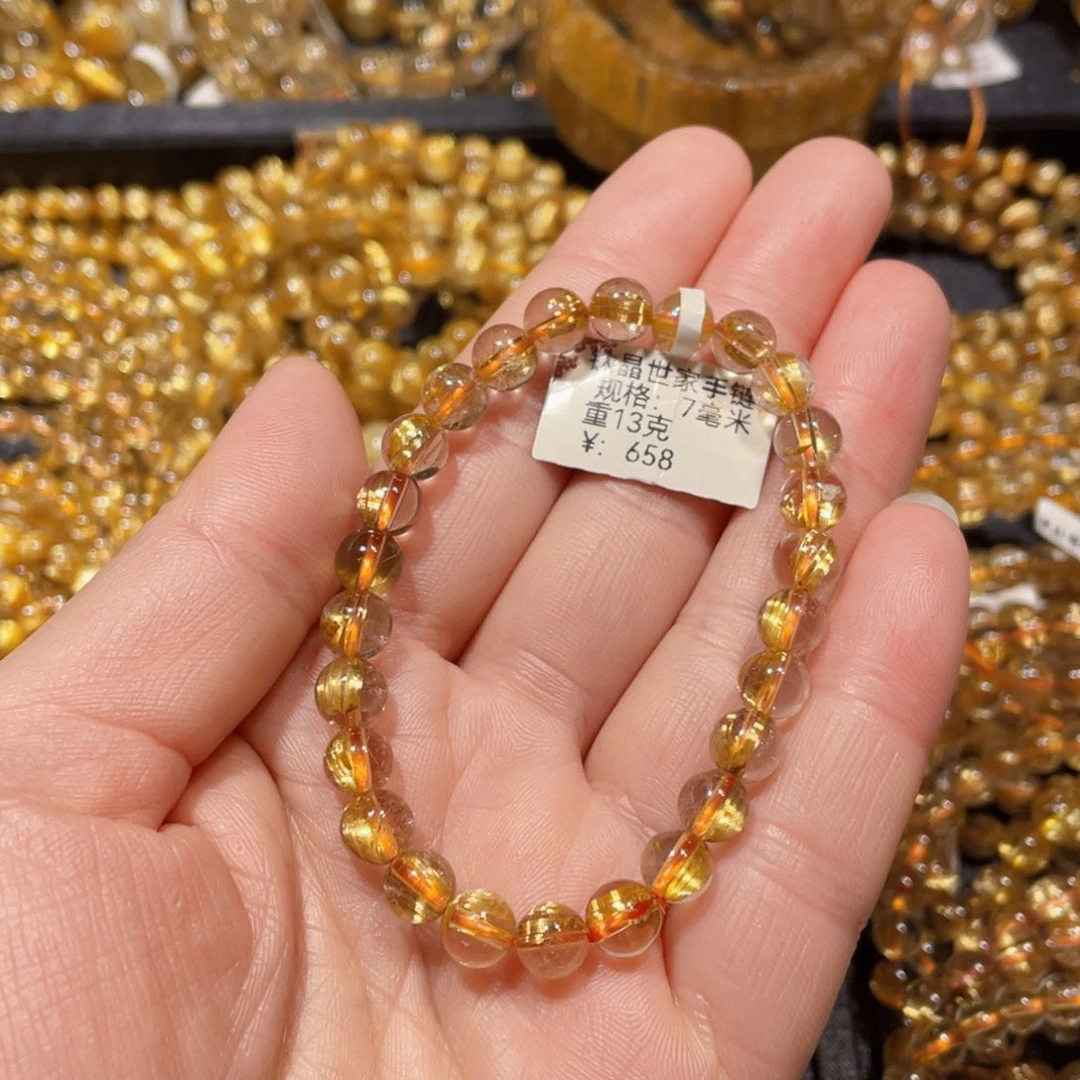 水晶手链未镶嵌葵**?天然水晶手链