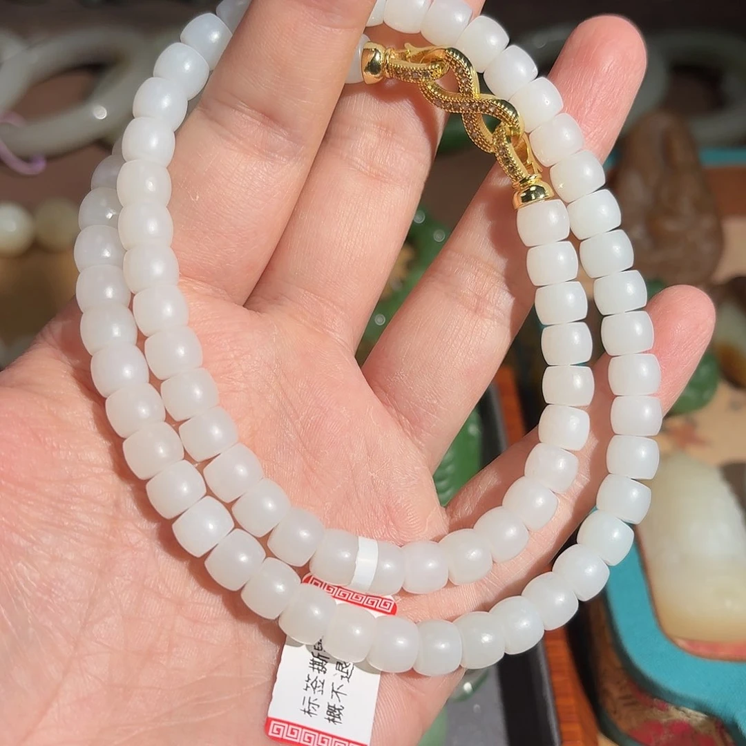 和田玉手串未镶嵌