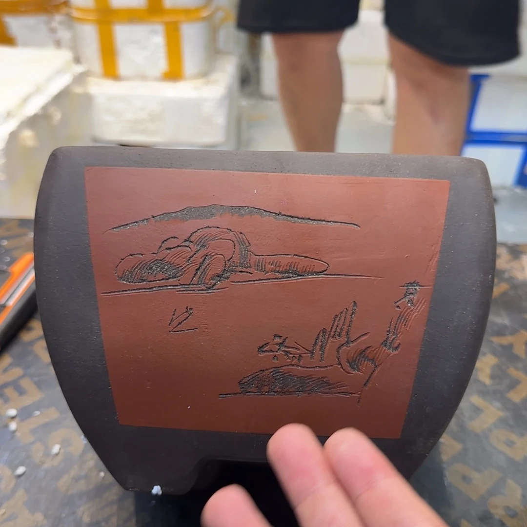 紫砂花盆口径20厘米