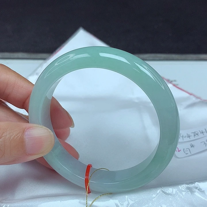 翡翠未镶嵌手镯57圈7841