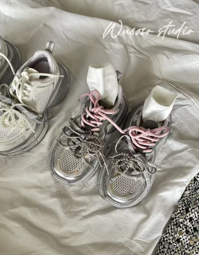 【soso】25ss｜ins爆火的芭蕾风蝴蝶结珍珠老爹｜增高6cm