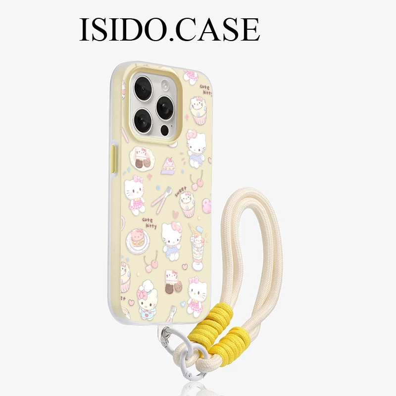 甜品凯蒂高级磨砂适用苹果17/16pro手机壳15苹果14二合一13/12