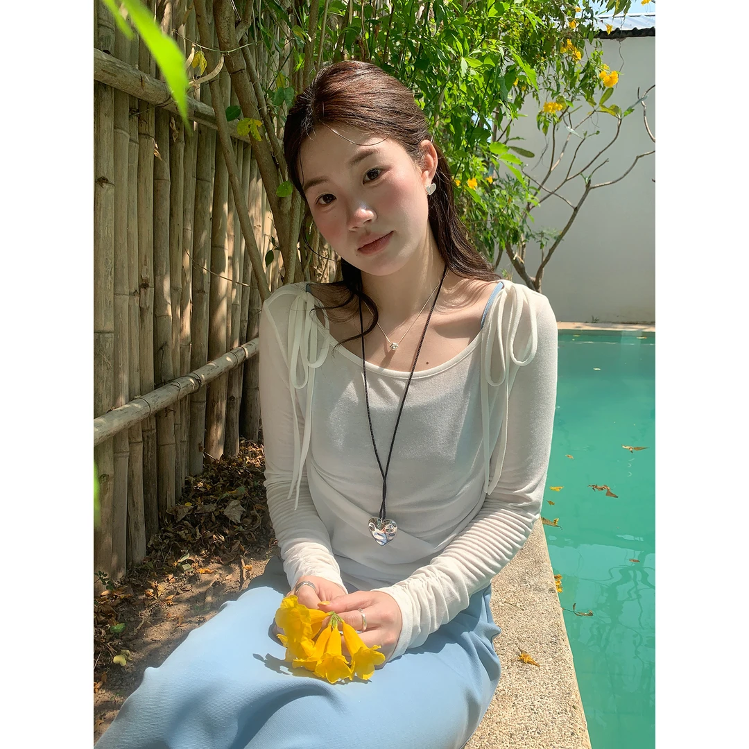 火火火【午后悠然】韩版圆领套头t恤打底衫上衣Z29199HH51