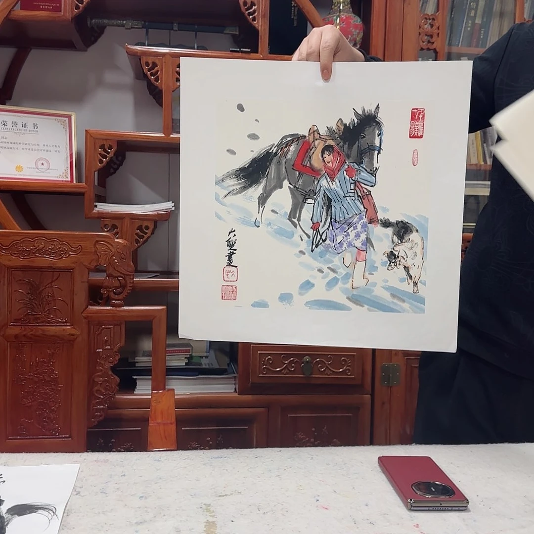 国画艺术家的作品