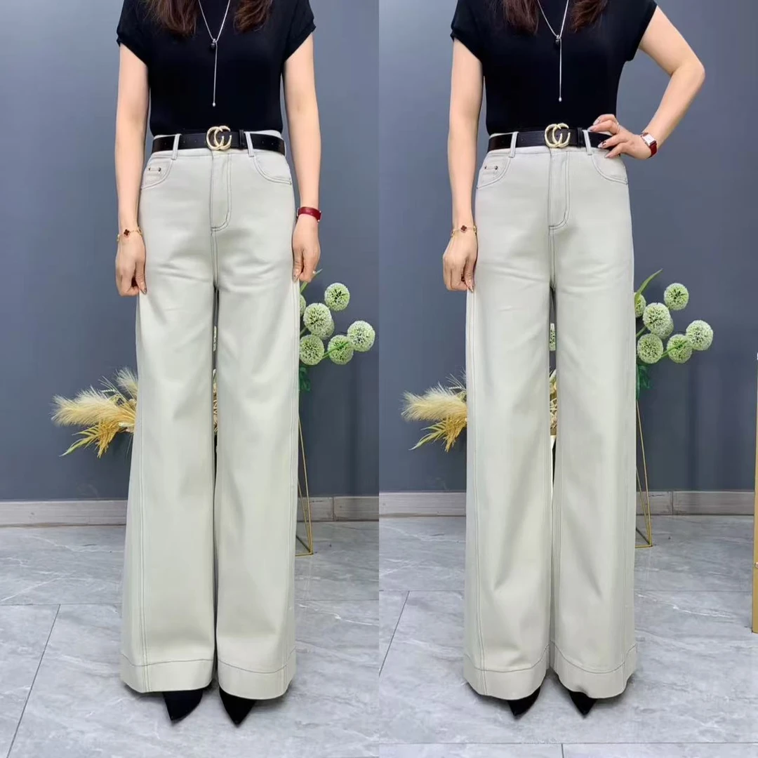 阔腿牛仔裤女2025春季新款宽松垂感显瘦高级感时尚拖地裤5202款