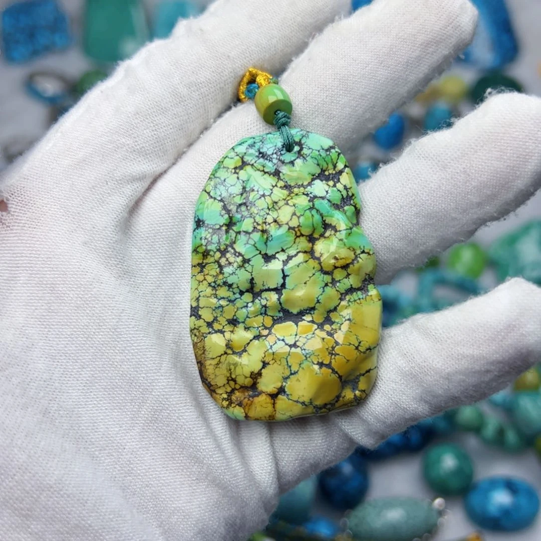 绿松石珠宝奇石未镶嵌M*H