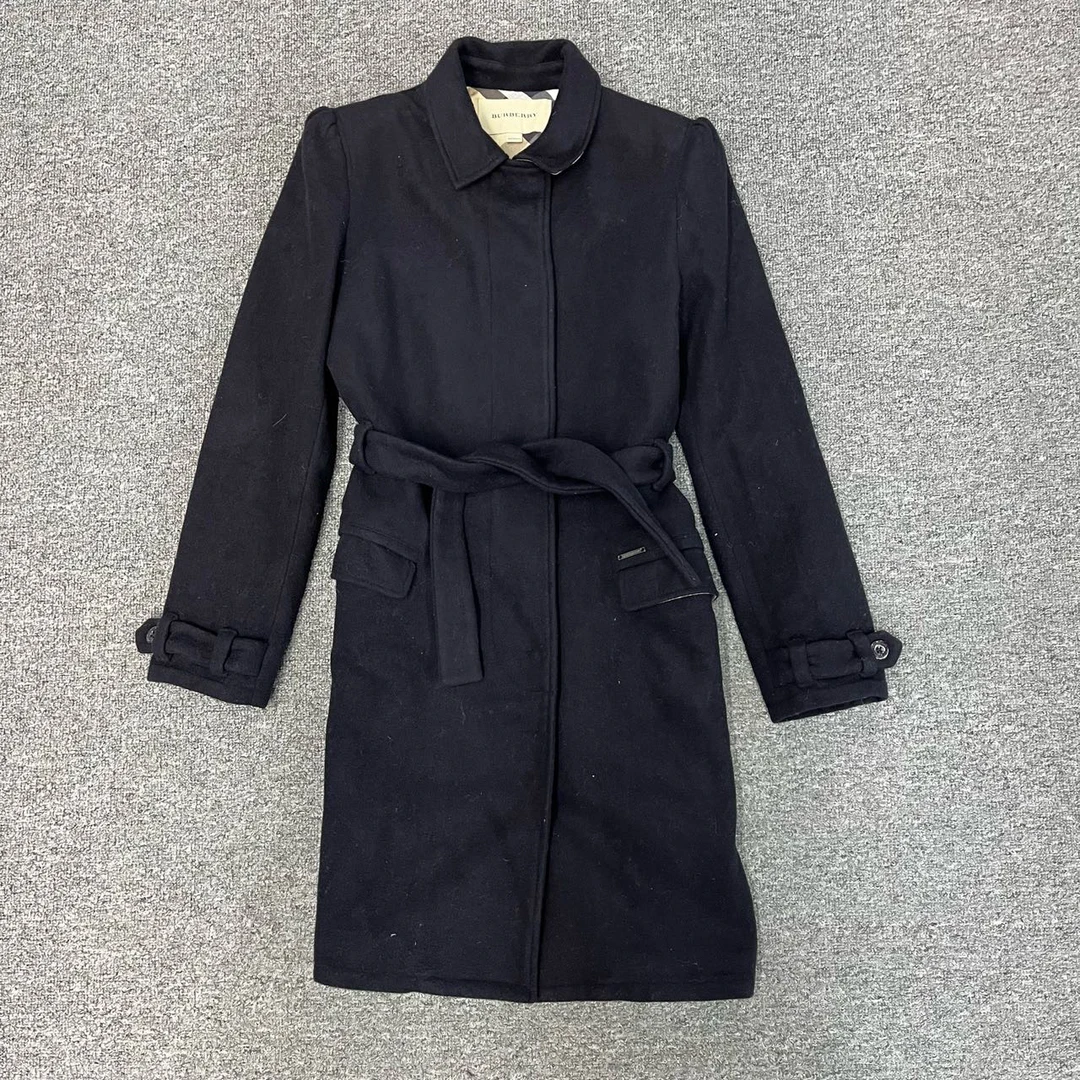 99新 BURBERRY/博柏利 nz 内里格纹 长款风衣S码99新