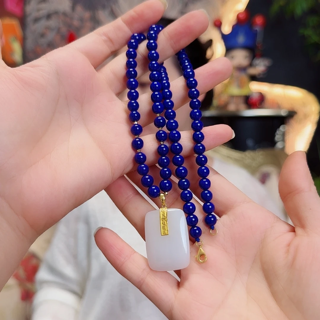 青金石18K金镶嵌手链