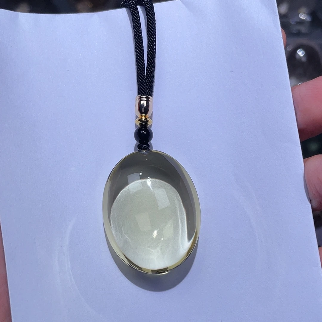 斌***蜡颈饰未镶嵌水晶挂件