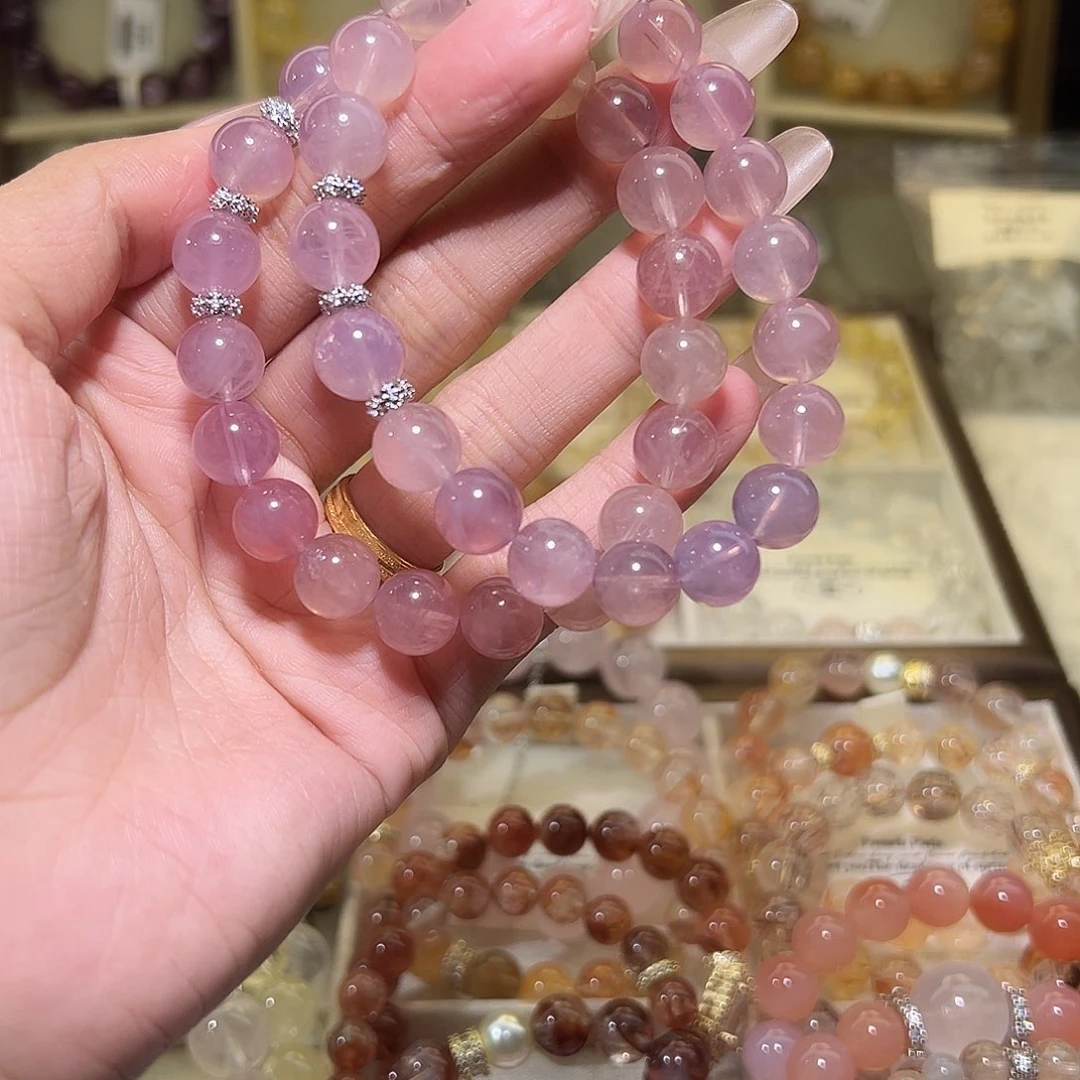 水晶手链未镶嵌水透体马粉10m（多样性发货）
