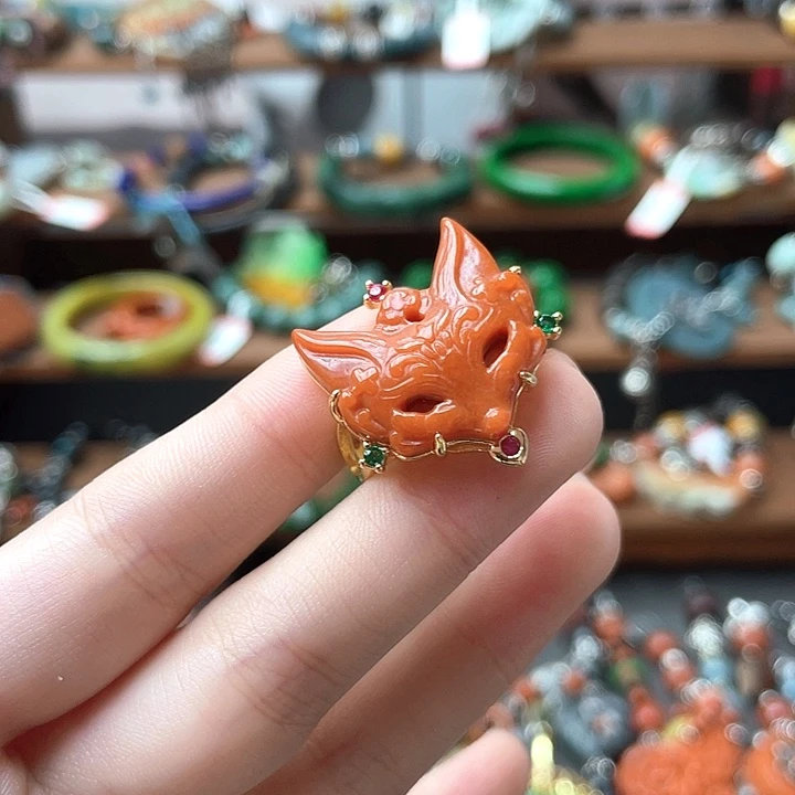 翡翠未镶嵌戒指饰品