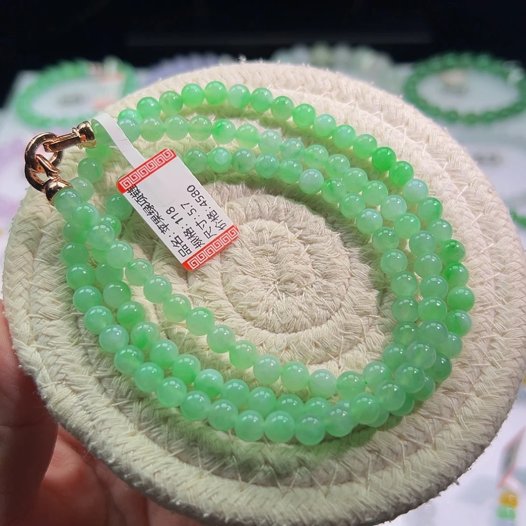 未镶嵌手链翡翠果绿项链
