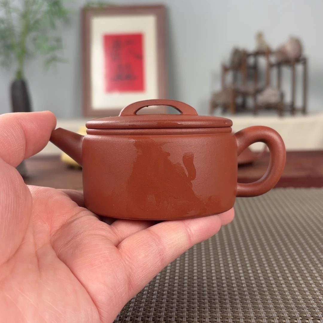 紫砂茶壶微瑕黄龙山原矿紫砂壶