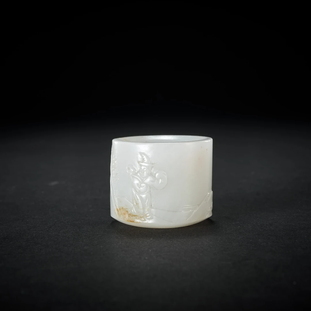 LOT27 清 玉胡人扳指