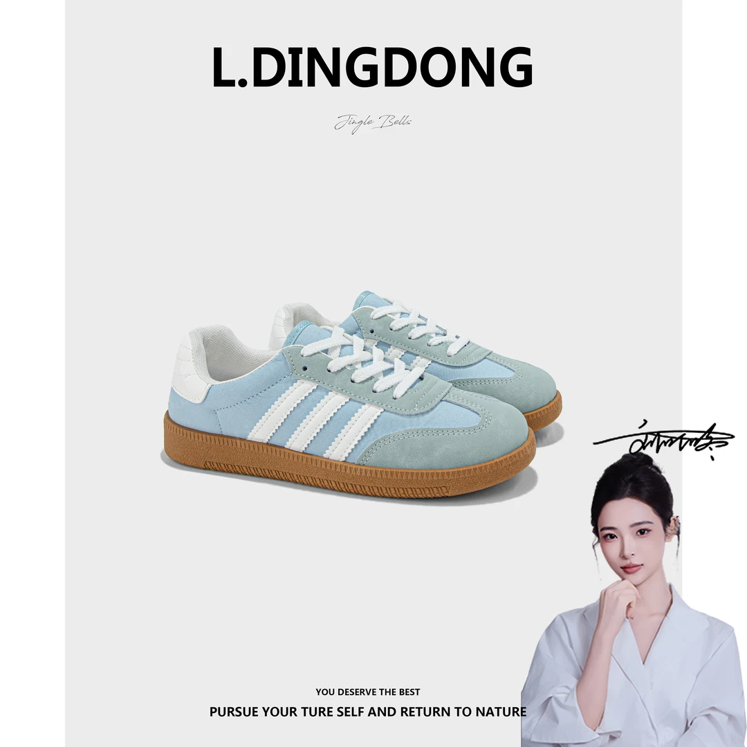 【刘叮咚女鞋】休闲德训鞋夏季休闲板鞋春秋通用低帮小白鞋增高