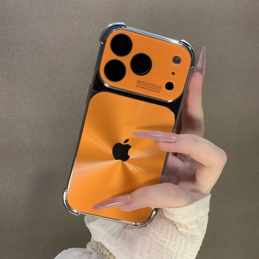 四角防摔极光适用苹果17手机壳iPhone16promax全包15小众14个性13
